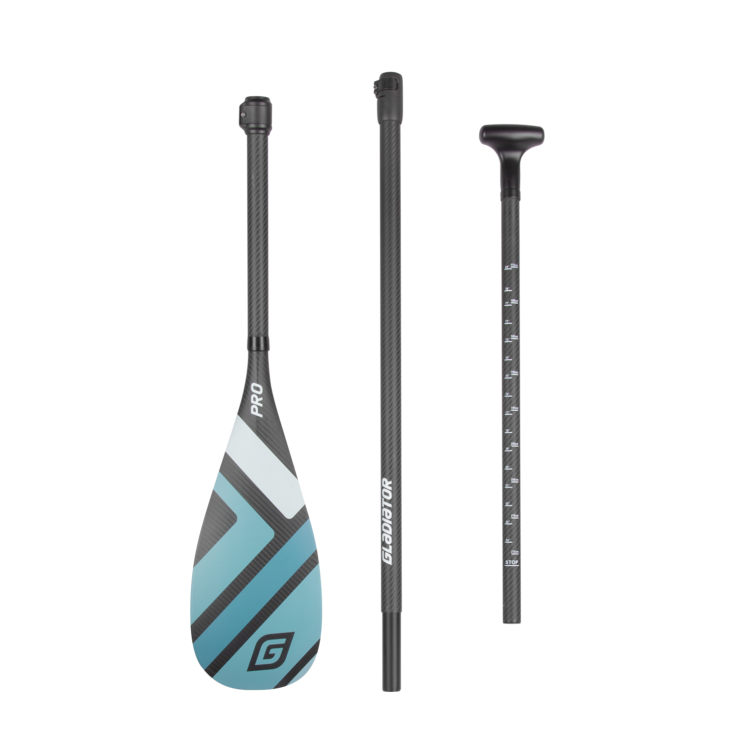 Full carbon 3-piece paddle