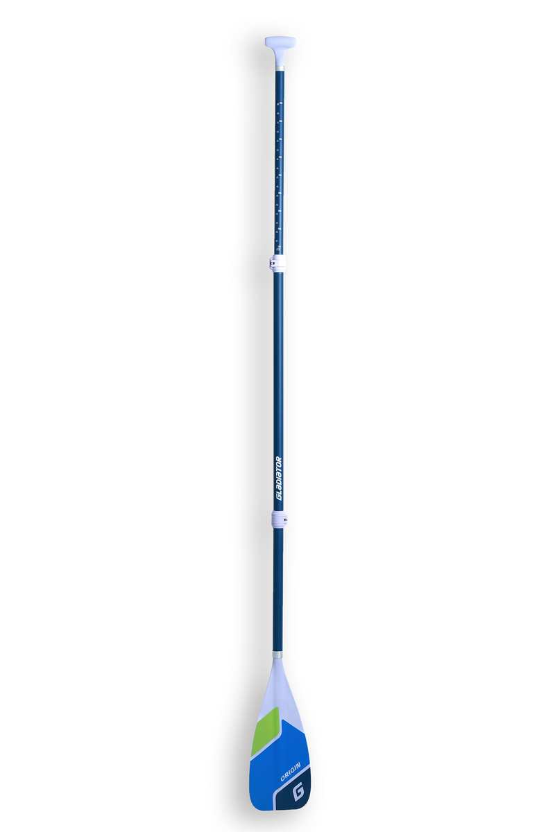 3-piece fibreglass shaft with a nylon blade paddle (green)