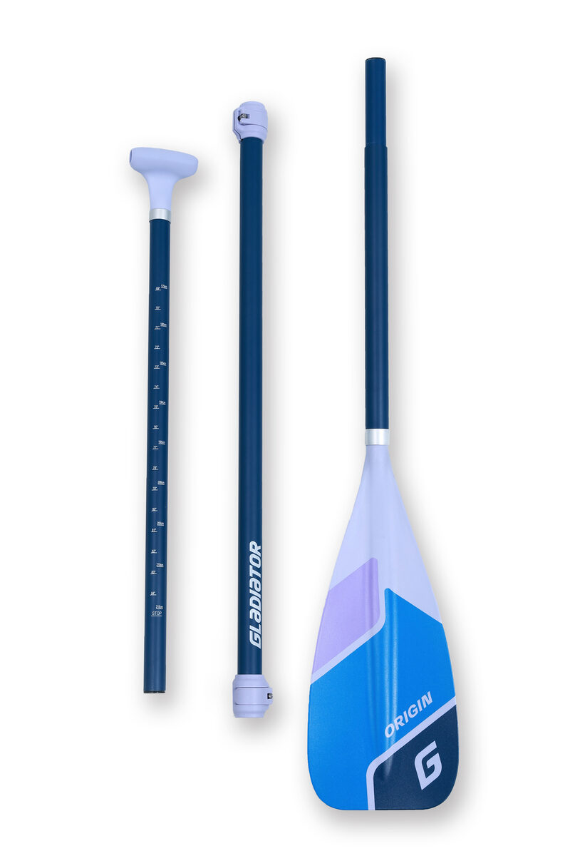 3-piece fibreglass shaft with a nylon blade paddle (purple)